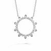 Necklace - Aerial Eclipse Large Pendant 1.75 ctw Hearts On Fire Diamonds in 18K White Gold