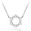 Necklace - Aerial Eclipse Mini Pendant with 0.15 ctw Hearts On Fire Diamonds in 18K White Gold