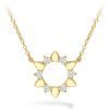 Necklace - Aerial Eclipse Mini Pendant with 0.15 ctw Hearts On Fire Diamonds in 18K Yellow Gold