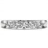 Ring Wedding Band - Five Stone 1.00 ctw Hearts On Fire Diamonds in 18K White Gold