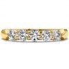 Ring Wedding Band - Five Stone 0.50 ctw Hearts On Fire Diamonds in 18K Yellow Gold