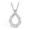 Pendant - Lorelei Crescent 1.00 ctw Hearts On Fire Diamonds in 18K White Gold