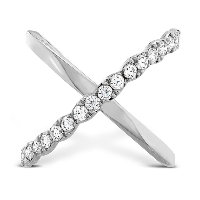 Ring - Lorelei Criss Cross 0.60 ctw. Hearts On Fire Diamonds in 18K White Gold 1 Hearts On Fire HFRLORCC00608W