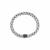 John Hardy Surf Bracelet - Silver 7MM with Black Sapphire - Medium