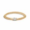 John Hardy Tiga Classic Chain Bracelet - 18K Gold 6.5MM with White Diamonds - Medium