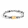 John Hardy Modern Chain Bracelet - Silver and 18K Gold 8MM - Medium