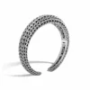 John Hardy Classic Chain Kick Cuff - Silver 11MM Graduated - Medium