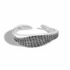 John Hardy Classic Chain Cuff Kick - Silver 21MM Wave - Medium