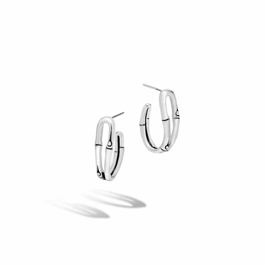 John Hardy Bamboo Earring – Hoop in Silver – Small