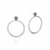 John Hardy Palu Earring - Classic Chain with Hammered Silver Palu