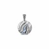 John Hardy Lahar Enhancer - Silver with Blue Sapphire