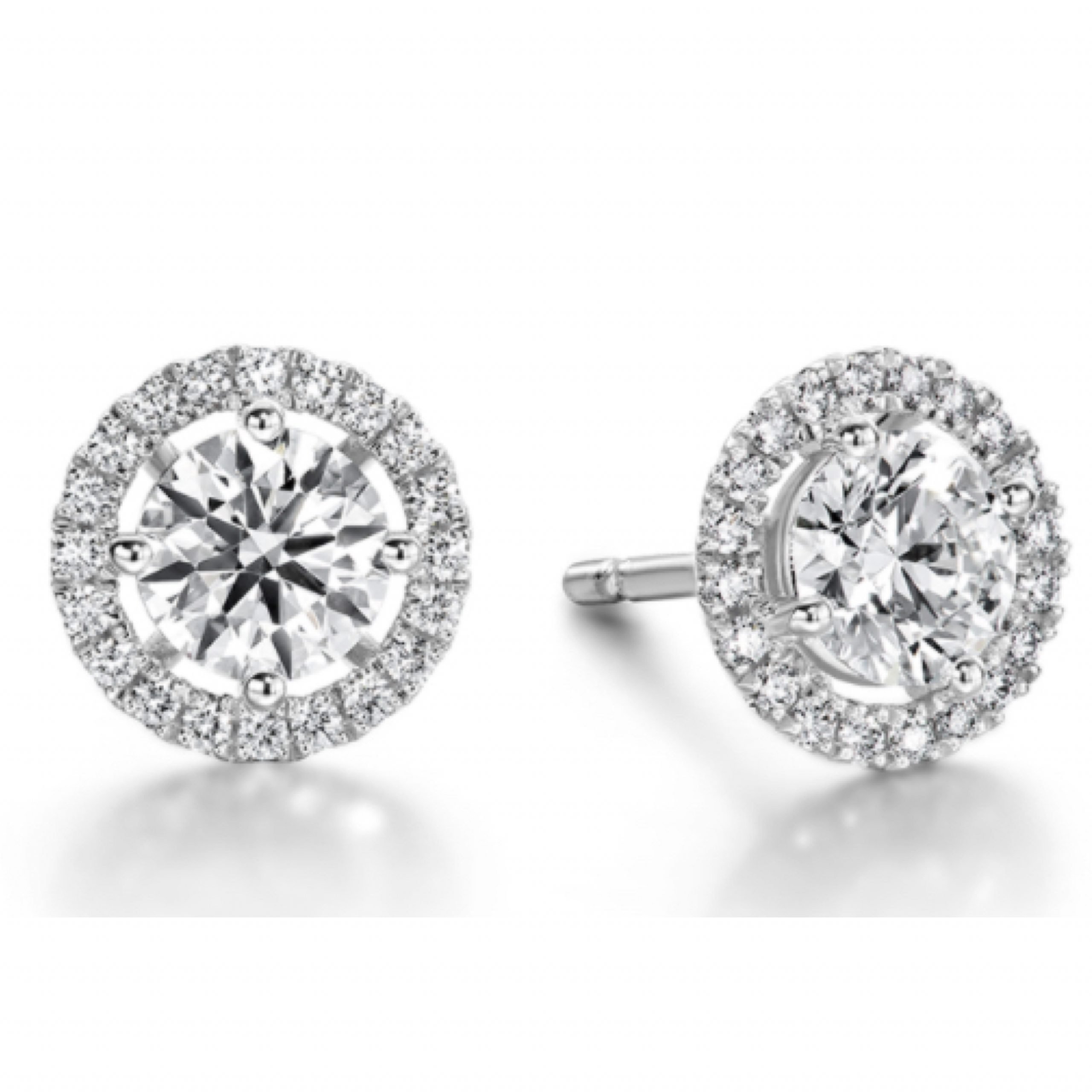 Earrings - Joy 0.31 ctw Hearts On Fire Diamonds in 18K White Gold 1 Hearts On Fire HFEJOY00318W