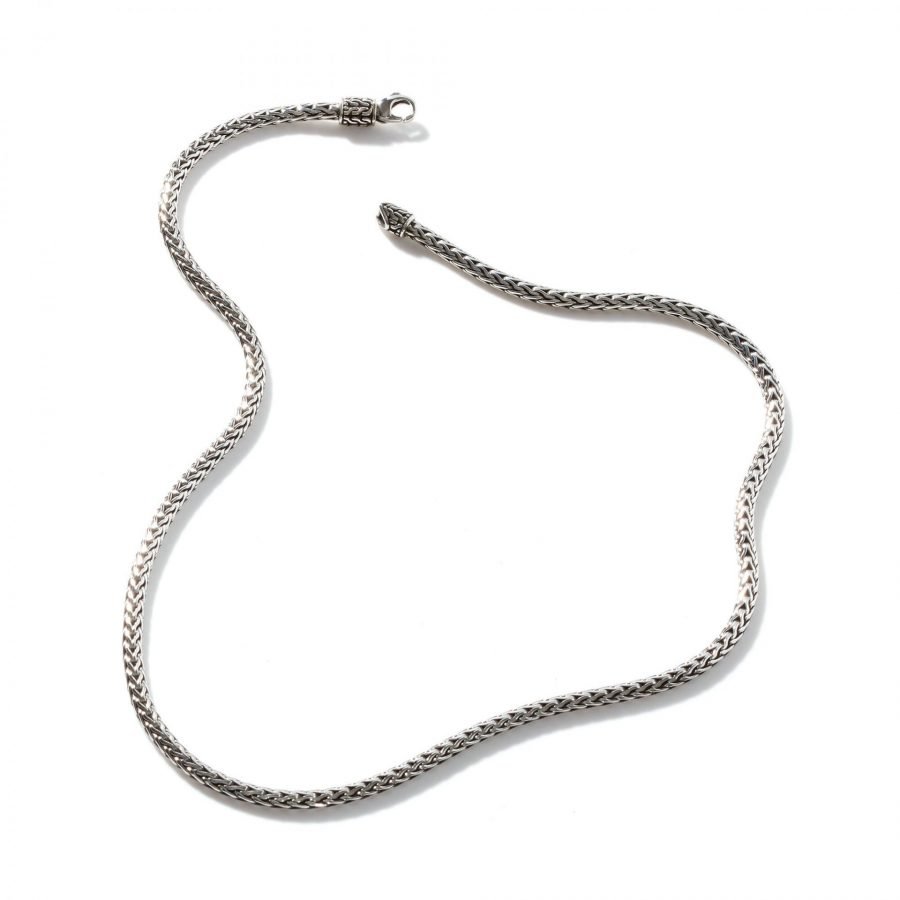 John Hardy Classic Chain 3.5MM Woven Necklace in Silver