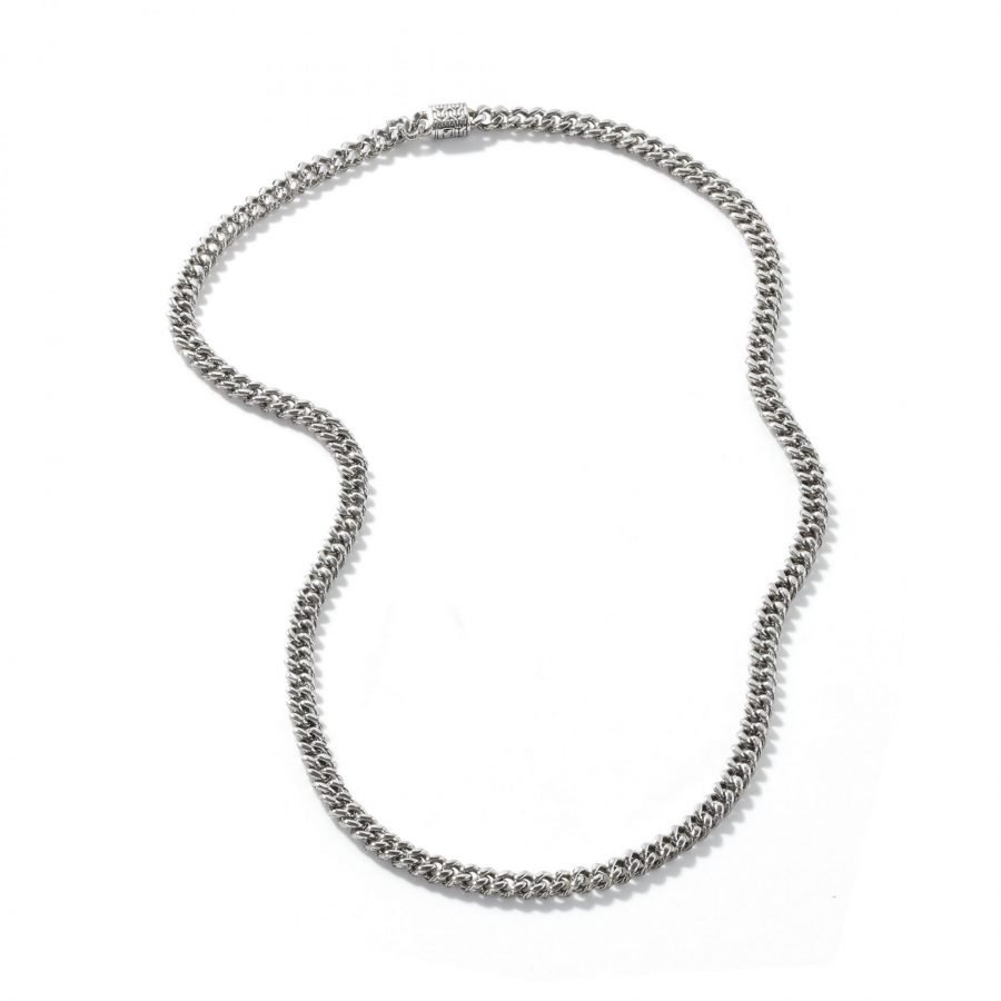 John Hardy Classic Chain Necklace – Curb Link in Silver 7MM