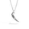 John Hardy Naga Pendant Necklace - Silver with Blue Sapphire