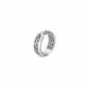 John Hardy Surf Ring - Band in Silver 8MM - Size 10