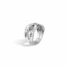 John Hardy Surf Ring - Band in Silver 9MM width - Size 10