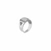 John Hardy Classic Chain Ring - Signet in Silver - Size 11