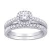 Ring – Bridal Set 1.00 ctw diamonds in 14K White Gold