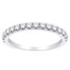 Ring Wedding Band - Eternity Half 0.50 ctw diamonds in 14k white gold