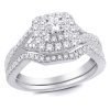 Ring – Bridal Set 0.90 ctw diamonds in 14K White Gold