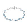 Silver Bracelet - Dolphin Larimar