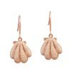 Silver Earrings with Rose Tone Finish - Sunrise Shell