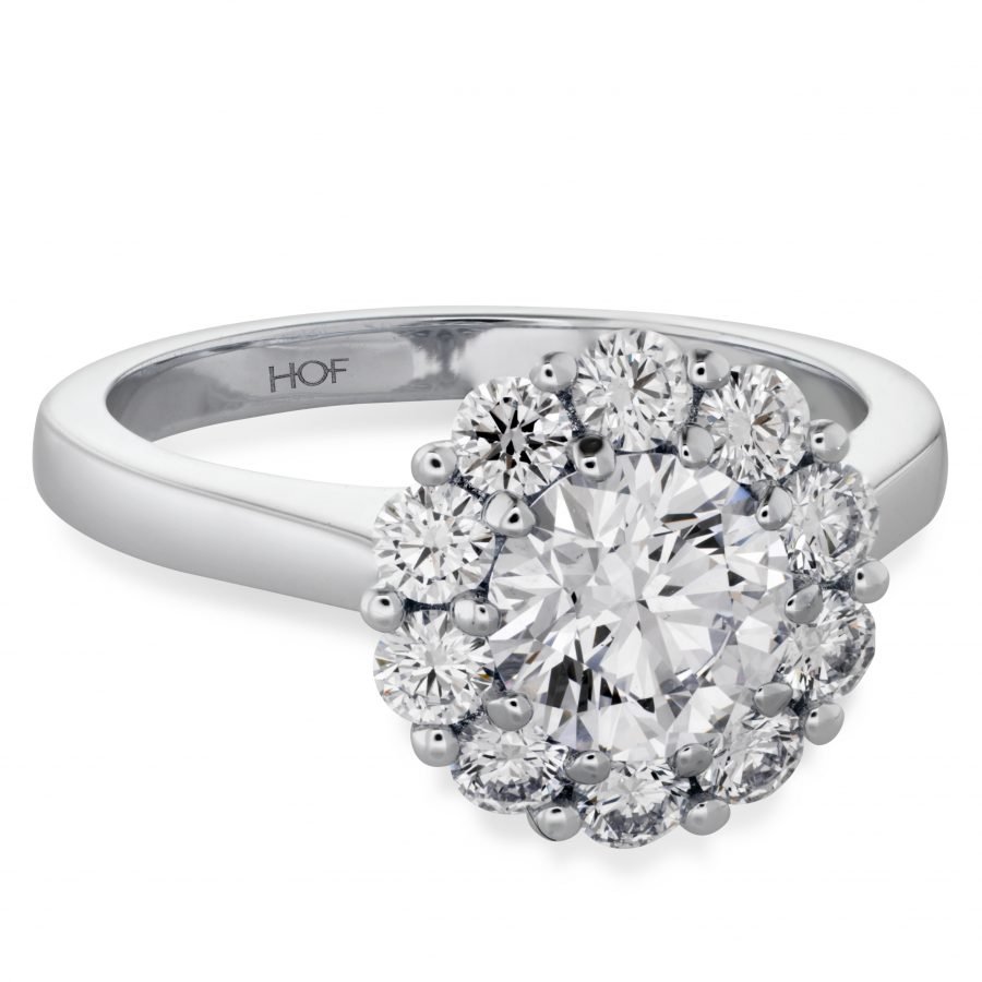 Ring – Beloved Open Gallery Engagement Ring 0.54 ctw. Hearts On Fire Diamonds in 18K White Gold