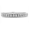 Ring Wedding Band - Eterne Milgrain 0.26 ctw Hearts On Fire Diamonds in 18K White Gold