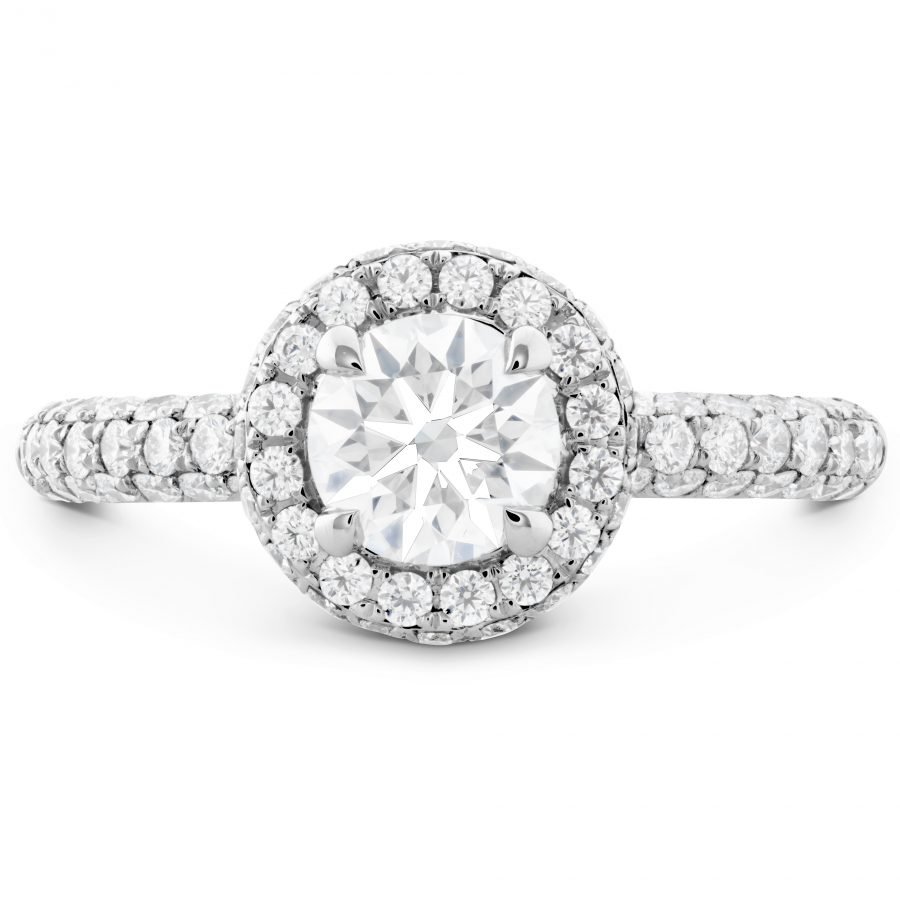 Ring – Euphoria Pave 1.19 ctw. Hearts On Fire Diamonds in 18K White Gold