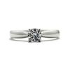 Ring Engagement - Solitaire Serenity Select 0.31 ctw Hearts On Fire Diamonds in 18K White Gold