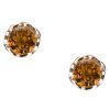 Earrings Studs - Tacori Cognac Quartz Round