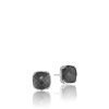 Earrings Studs - Tacori Cushion Cut Gem Stud featuring Hematite