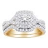 Ring – Bridal Set 0.90 ctw diamonds in 14K Yellow Gold