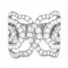 Ring - Lorelei Interlocking 1.80 ctw Hearts On Fire Diamonds in 18K White Gold