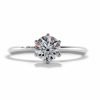 Ring Engagement - Solitaire 6 Prong 0.52 ctw Insignia Hearts On Fire Diamonds in 18K White Gold