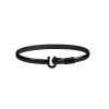 Hook Jewelry • Titanium Hook Bracelet • 4mm width • Black Color with Black Color Wrap • 7.5" wrist size