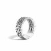 John Hardy Radial Ring - Band in Silver 9MM width - Size 10