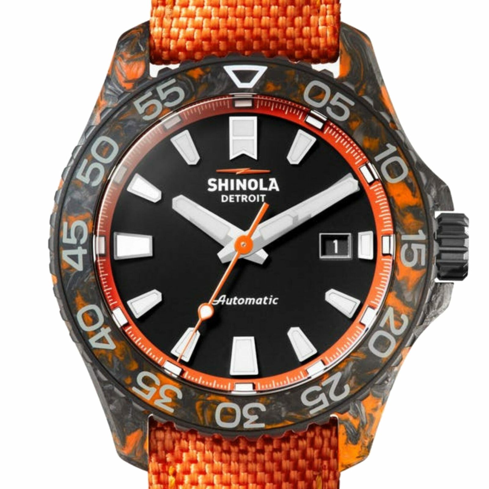 Shinola Monster Forged Carbon Automatic 45MM | Jewels & Time