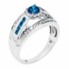 Ring Angelica Petit - Blue Diamonds including center 0.43 ctw, White Diamonds 0.25 ctw