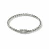 John Hardy Box Chain Bracelet - Silver 4MM - Medium