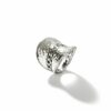 John Hardy Palu Ring - Saddle in Hammered Silver 4MM to 25MM - Size 8