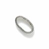 John Hardy Classic Chain Ring - Kami Band in Silver 4.5MM width - Size 10