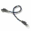 John Hardy Naga Bracelet -Beaded in Silver 4MM with Opal, Lapis Lazuli, Hematite, Pyrite, Kyanite and Blue Sapphire - Large