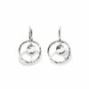 John Hardy Palu and Dot Earring - Hammered Silver Palu Interlocking Drop