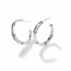 John Hardy Bamboo Earring - Hoop in Silver 18MM - Small