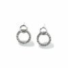 John Hardy Classic Chain Earring - Carved Interlocking Stud in Silver