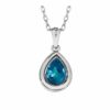 Glow Pendant - Caribbi Waters in Silver with 2.00 Cwt. Blue Topaz