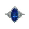 Ring - Marquise 2.4 ctw Tanzanite and 0.36 ctw diamonds in 14K White Gold