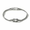 John Hardy Love Knot Bracelet - Silver 1.8MM - Medium